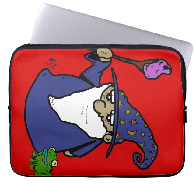 Wizard & Frog Laptop Sleeve (Front)