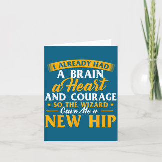 Wizard gave a new hip - hip replacement surgery card