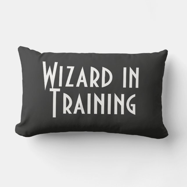 Wizard in Training – Magical Gift for Boys Lumbar Cushion (Front)
