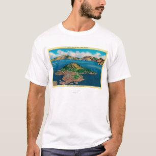 Wizard Island from Llao CliffCrater Lake, OR T-Shirt