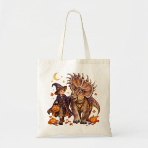 Wizard & Kosmoceratops Halloween Trick-or-Treat Tote Bag