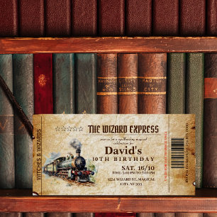 Wizard Magical Fabulous Kids Birthday Party  Holiday Card