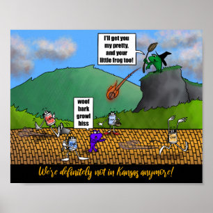 Wizard of Frogs 10" x 8" poster