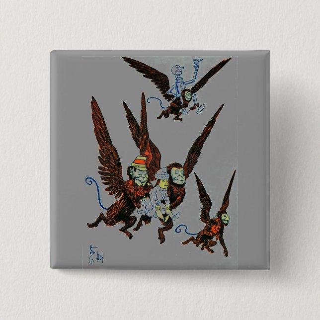 Wizard of Oz 15 Cm Square Badge (Front)