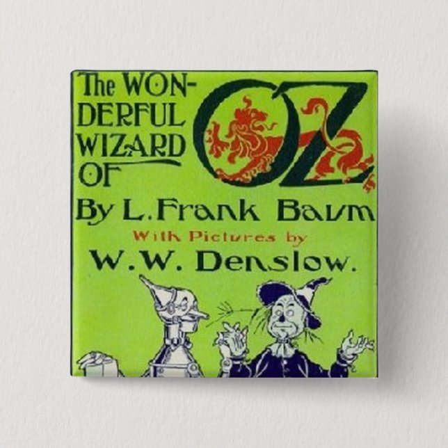Wizard of Oz 15 Cm Square Badge (Front)