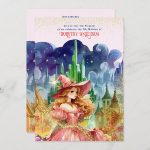 Wizard of Oz Birthday Good Witch Birthday Invitation