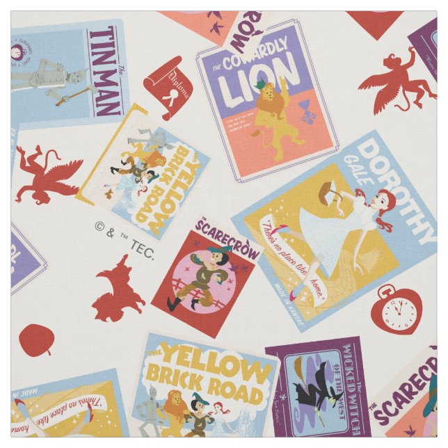 Wizard of Oz™ Character Print Toss Pattern Fabric (Swatch)