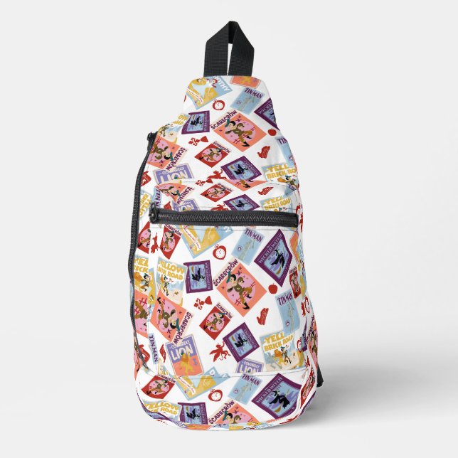 Wizard of Oz™ Character Print Toss Pattern Sling Bag (Front)
