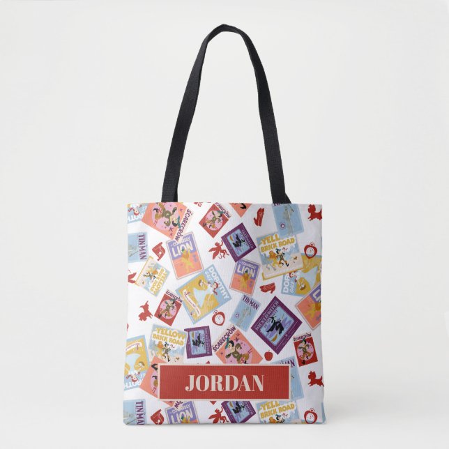 Wizard of Oz™ Character Print Toss Pattern Tote Bag (Front)