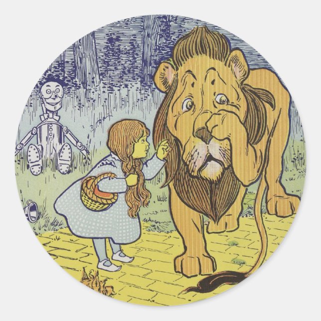 Wizard of Oz Classic Round Sticker (Front)