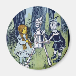 Wizard of Oz Dorothy Tin Woodsman Scarecrow Magnet