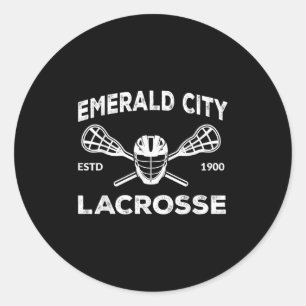 Wizard Of Oz Emerald City Lacrosse Costume Hallowe Classic Round Sticker