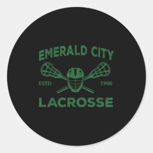 Wizard Of Oz Emerald City Lacrosse Costume Hallowe Classic Round Sticker