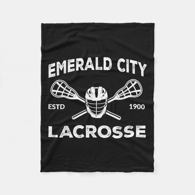 Wizard Of Oz Emerald City Lacrosse Costume Hallowe Fleece Blanket (Front)