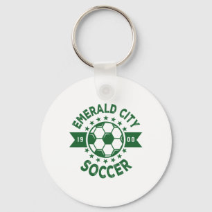 Wizard Of Oz Emerald City Soccer Footbyll Costume Key Ring