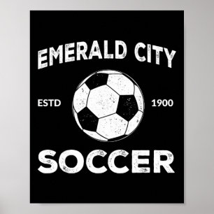 Wizard Of Oz Emerald City Soccer Footbyll Costume Poster