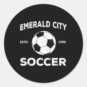 Wizard Of Oz Emerald City Soccer Footll Costume Ha Classic Round Sticker