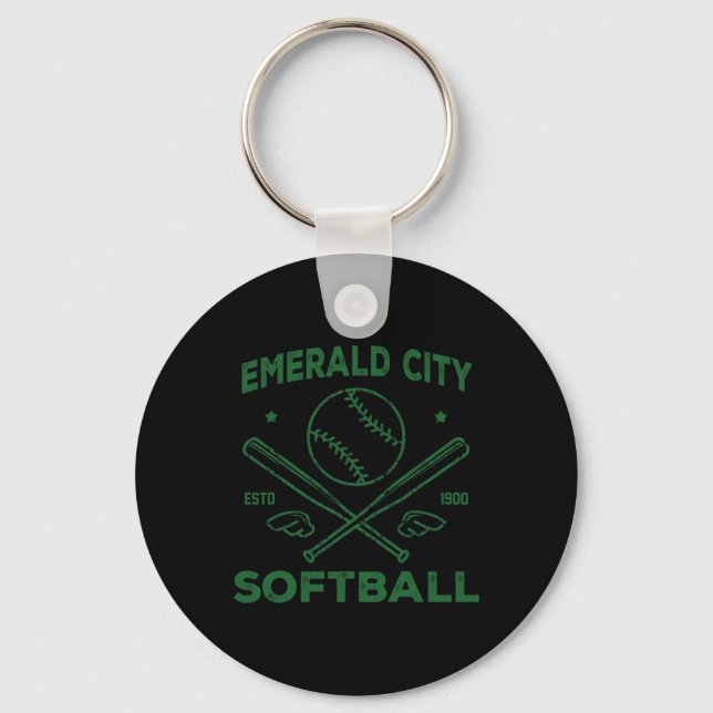 Wizard Of Oz Emerald City Softll Costume Halloween Key Ring (Front)