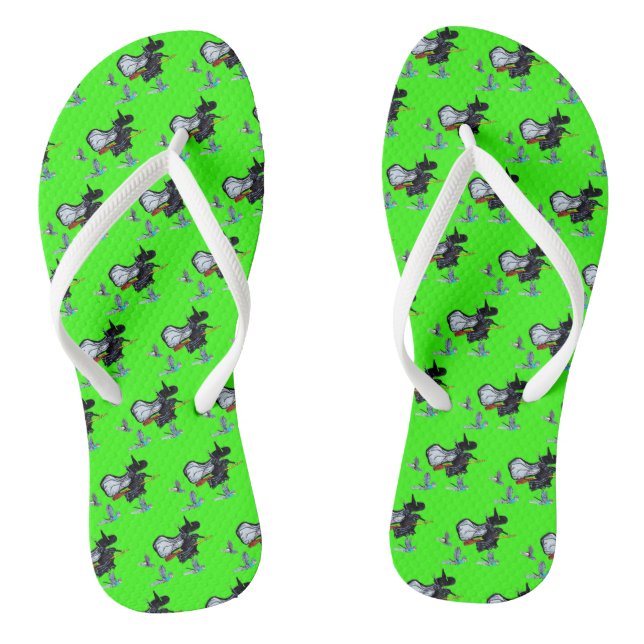 WIZARD OF OZ FLYING WITCH  JANDALS (Footbed)