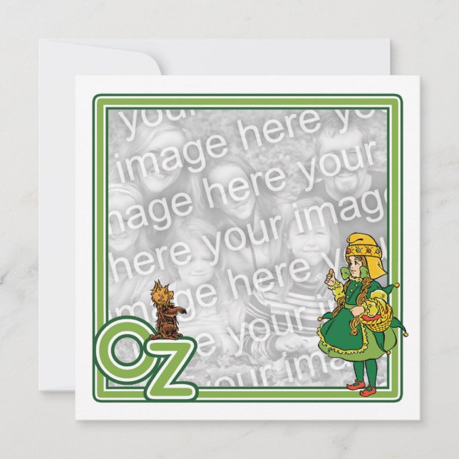 Wizard of Oz, Girl Birthday Party Invitation (Front)