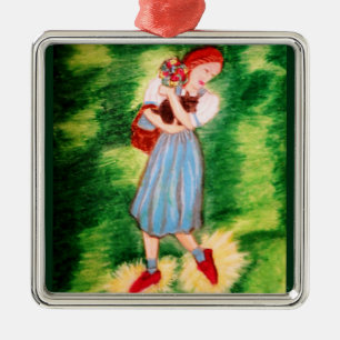 WIZARD OF OZ MAGIC SHOES METAL TREE DECORATION
