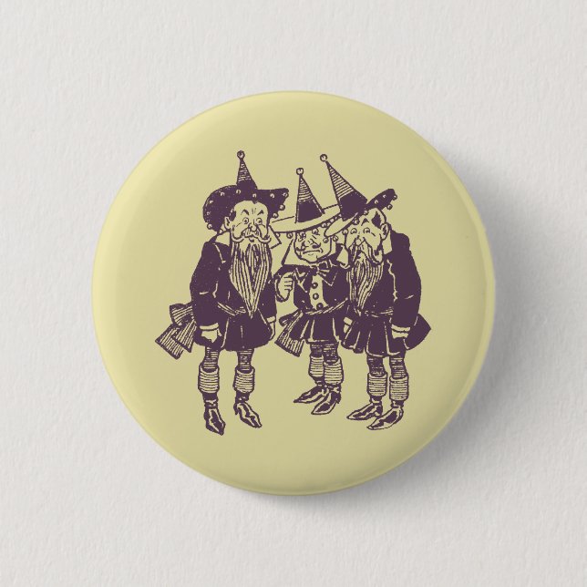 Wizard of Oz Munchkins 6 Cm Round Badge (Front)