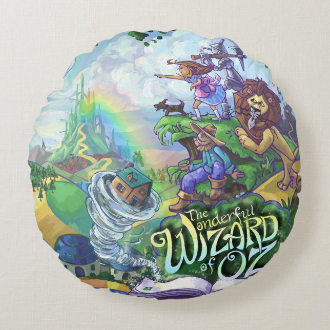 Wizard of Oz Round Cushion (Front)