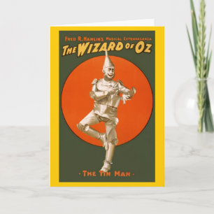 Wizard Of Oz Tin Man - Vintage Musical Theatre Card