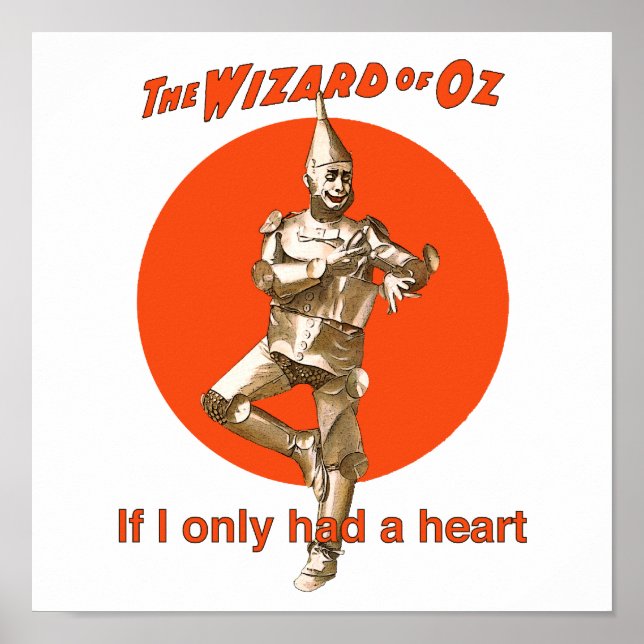 Wizard of Oz Tinman Heart Poster (Front)