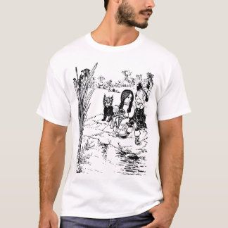 Wizard of Oz Toto, Dorothy and Scarecrow T-Shirt