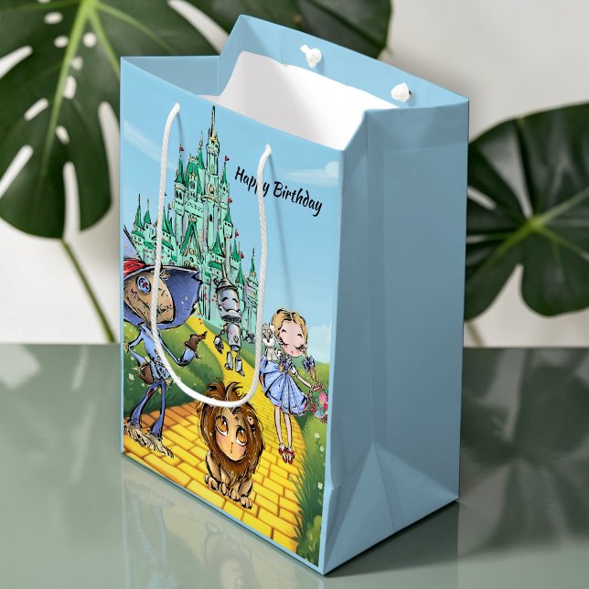Wizard Of Oz Yellow Brick Road Birthday Gift Bag (Creator Uploaded)