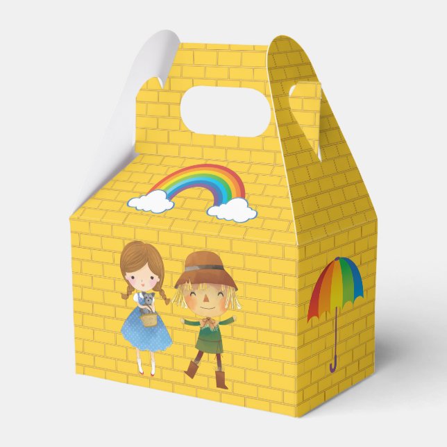 Wizard of Oz Yellow Brick Road Favour Box (Front Side)