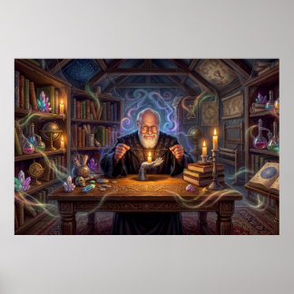 Wizard of Powerful Minimalism Poster