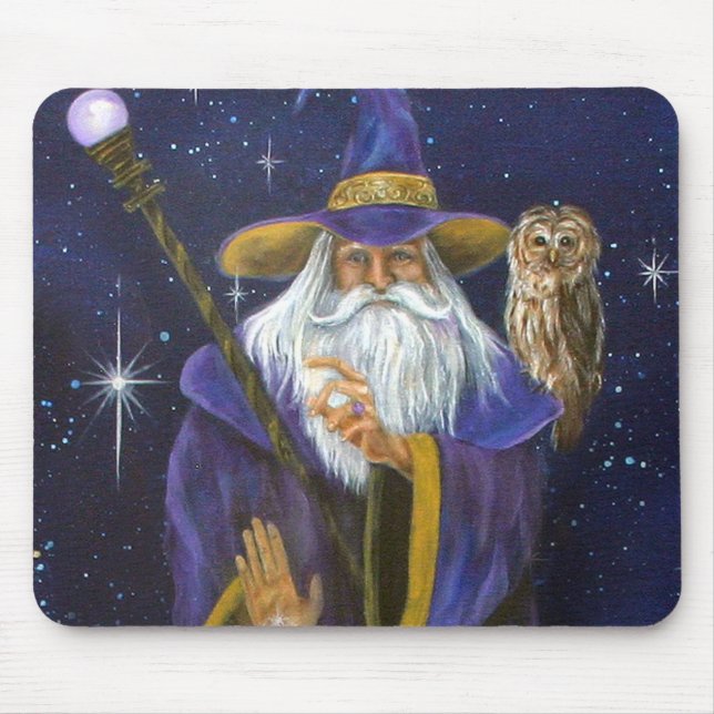 Wizard original painting mousepad (Front)