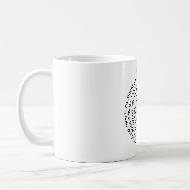 Wizard Oz courage quote mug (Left)