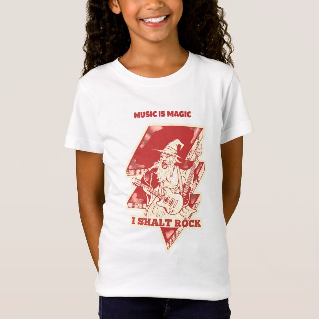 Wizard playing guitar T-Shirt (Front)