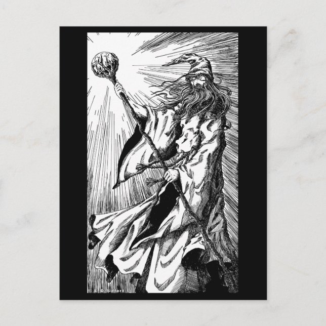 Wizard Postcard (Front)