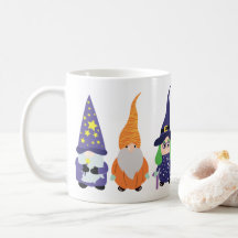 Wizard Pumpkin Witch Halloween Gnomes