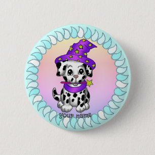Wizard Puppy dog button