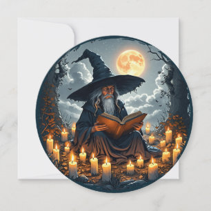 Wizard reading a Book - Wicca Halloween 2