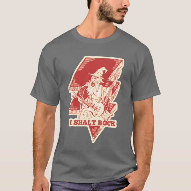 Wizard Rock Guitar Illustration friends T-Shirt (Front)
