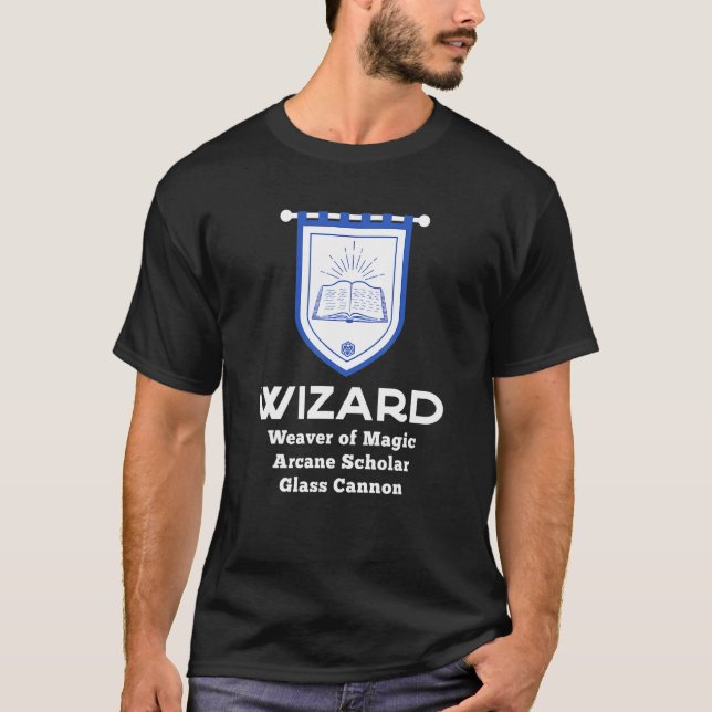 Wizard Rpg Class - Glass Cannon Gaming T-Shirt (Front)