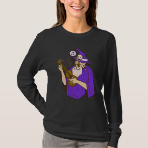 wizard ukulele witch music playing guitar T-Shirt