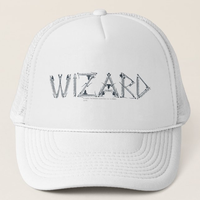Wizard Weapon Collage Trucker Hat (Front)