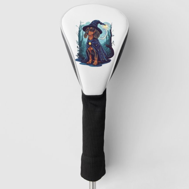 Wizard Wiener � Magical Dachshund Golf Head Cover (Front)