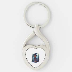 Wizard Wiener � Magical Dachshund Key Ring