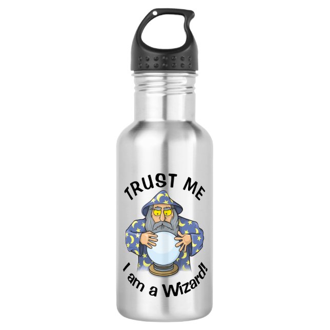 Wizard with Ball 532 Ml Water Bottle (Front)