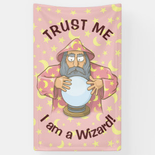 Wizard with Ball Banner