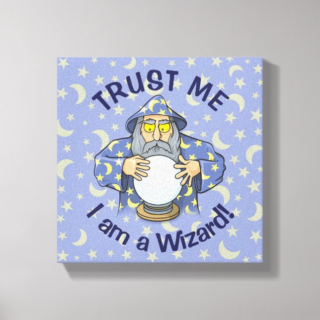 Wizard with Ball Canvas Print (Front)