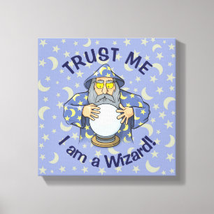 Wizard with Ball Canvas Print